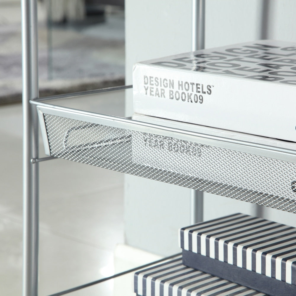 Mesh Style Mobile Storage Cart