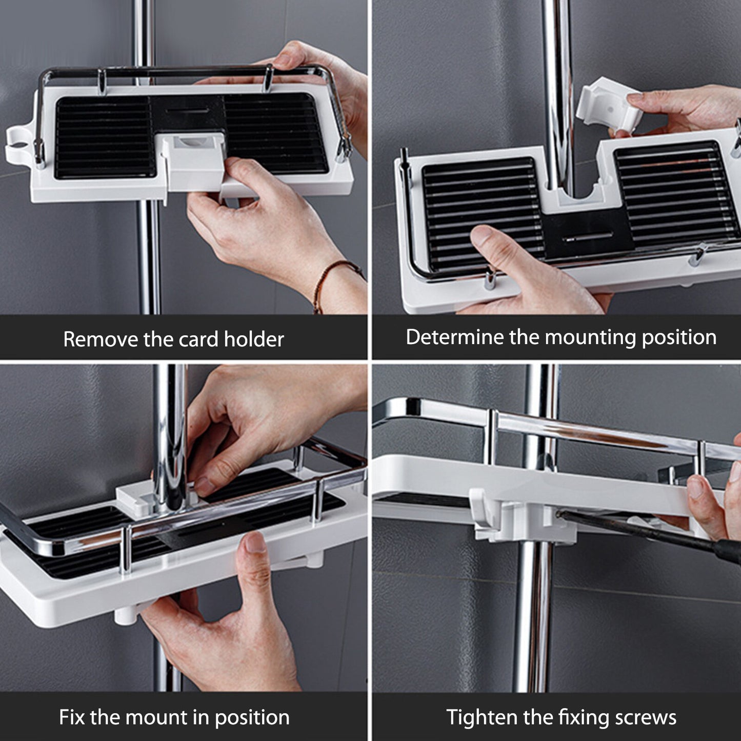 Shower Rod Storage