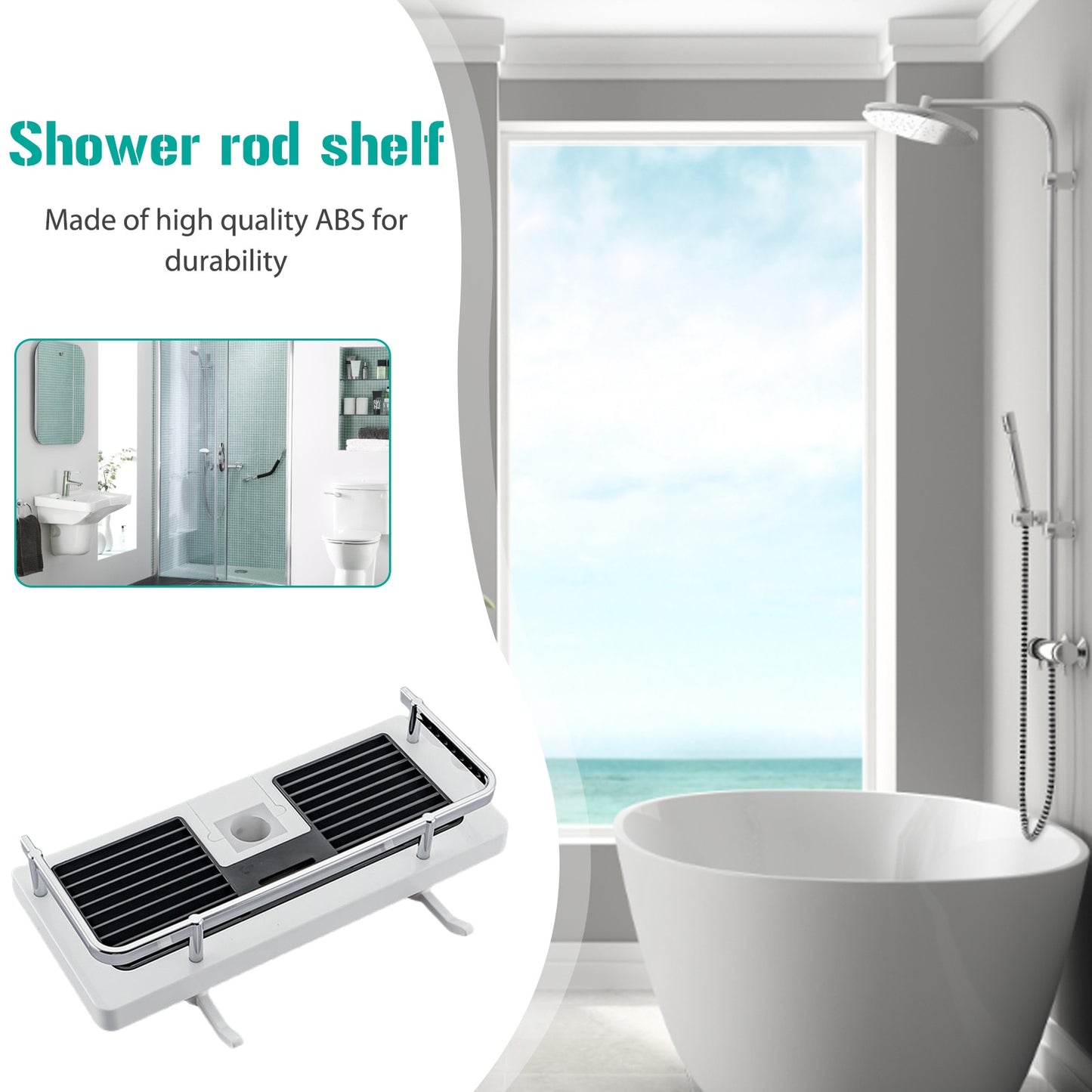 Shower Rod Storage