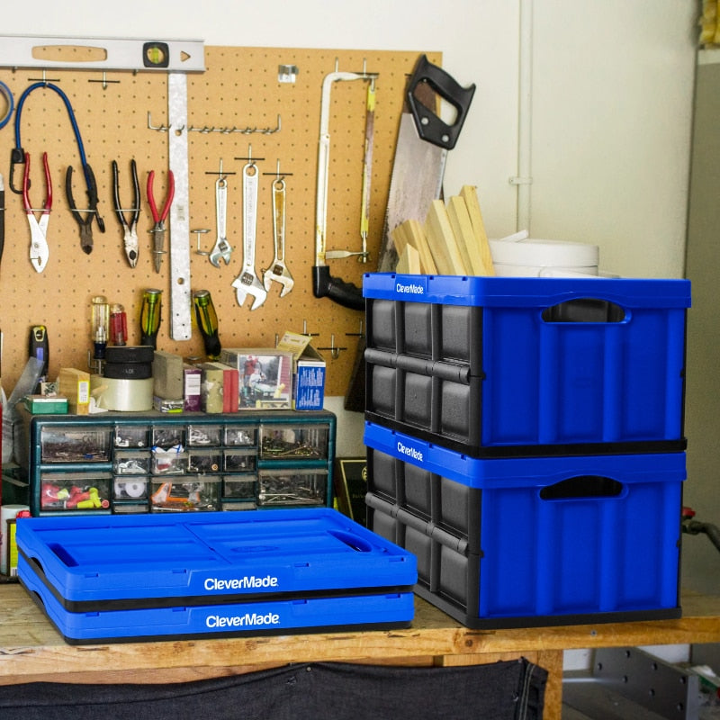 Collapsible Storage Box, 3 Pack 8 Gal