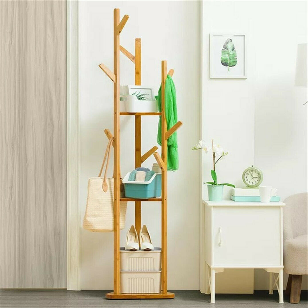 Bamboo Coat Rack