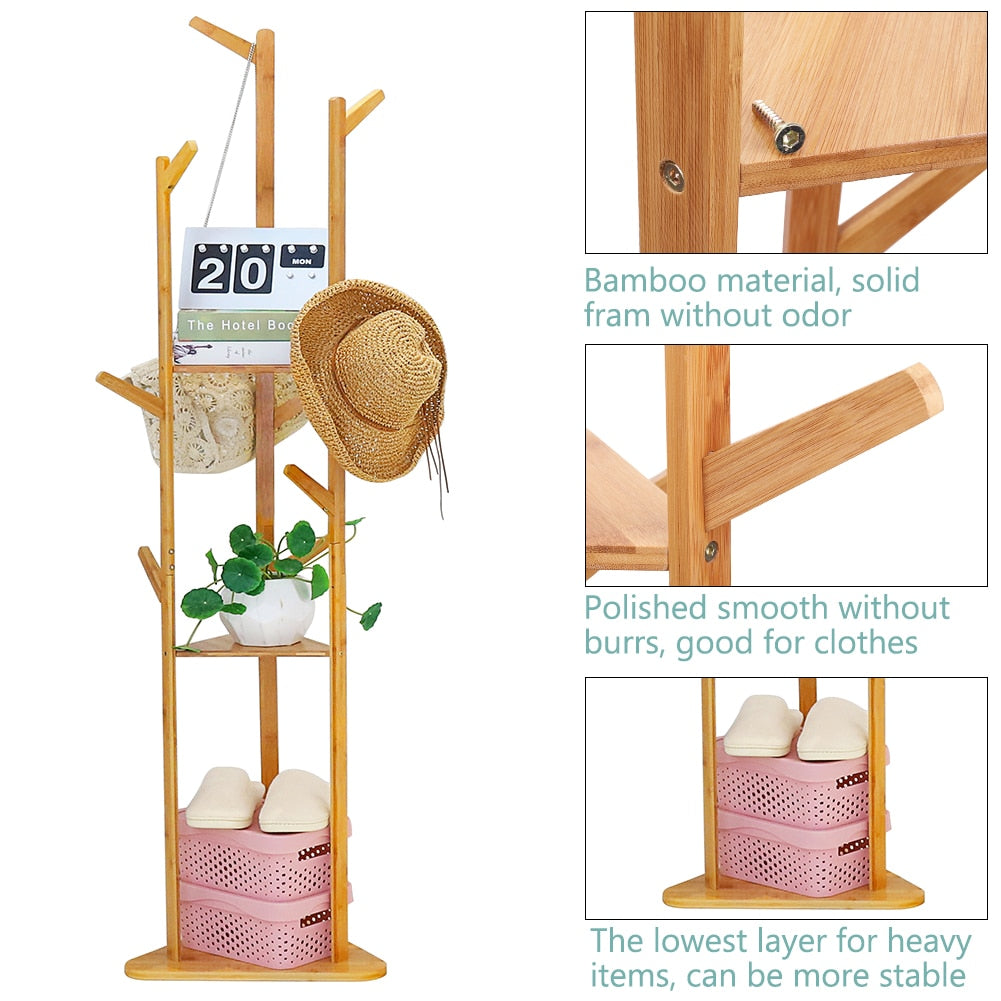 Bamboo Coat Rack