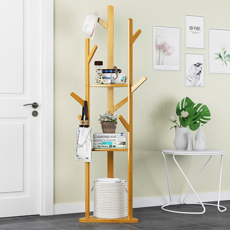 Bamboo Coat Rack