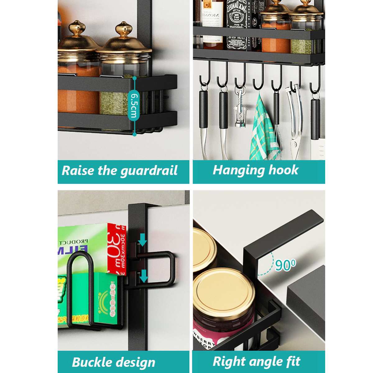 3 Tier Refrigerator Storage Rack
