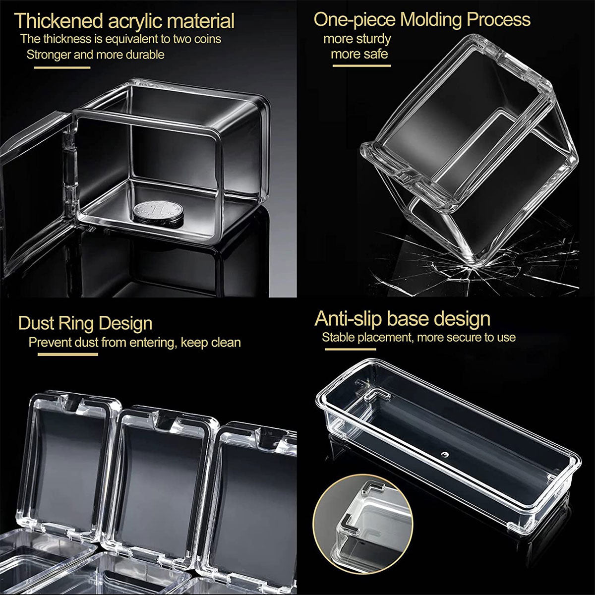Clear Condiment/Spice Containers