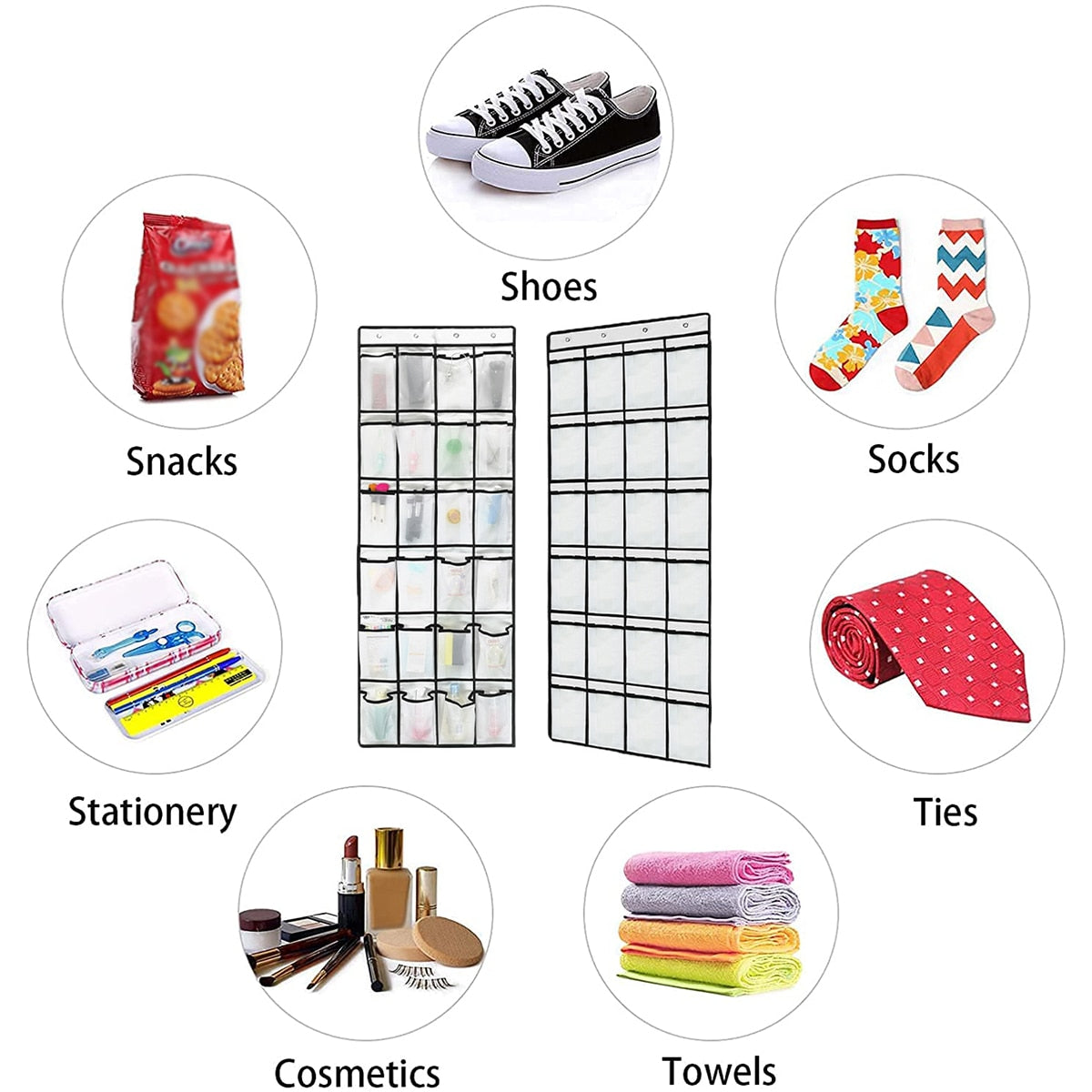 24 Pocket Hanging Organizer