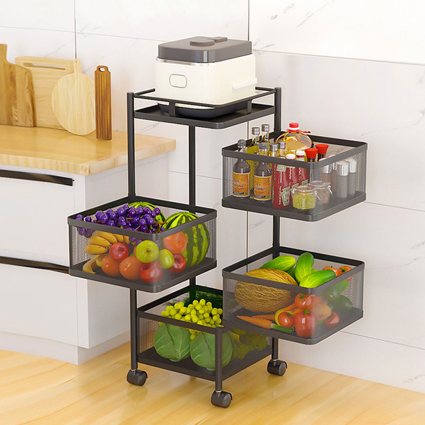 4-Tier Vegetable Fruit Baskets