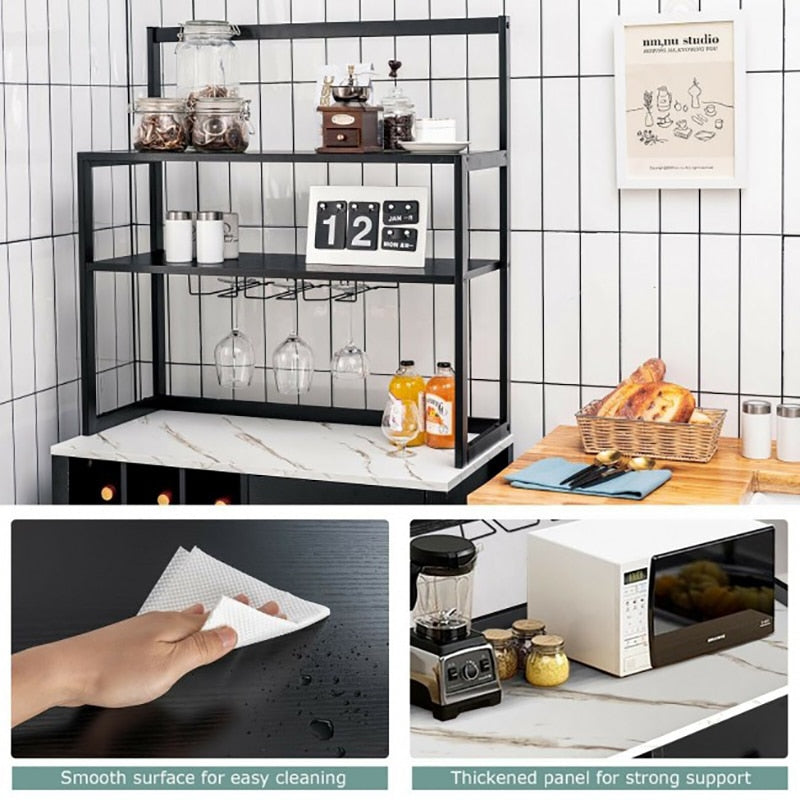 Bakers Rack with Wine Storage