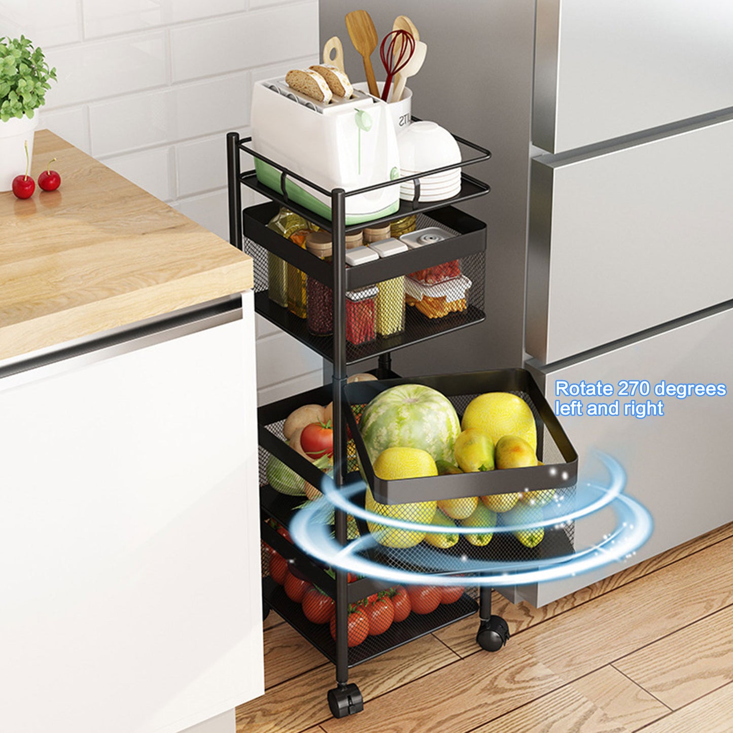 4-Tier Vegetable Fruit Baskets