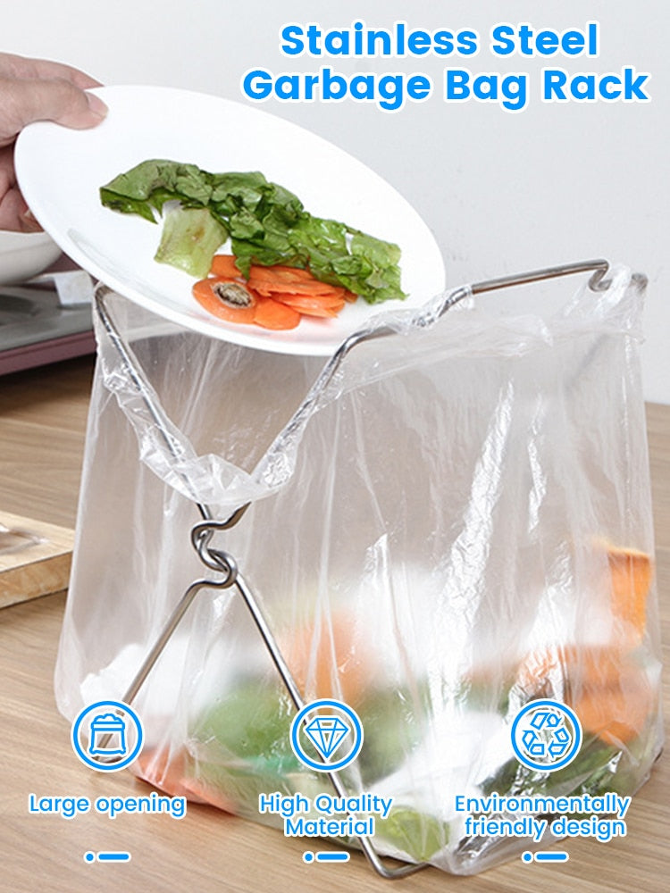 Foldable Counter Trash Bag Stand