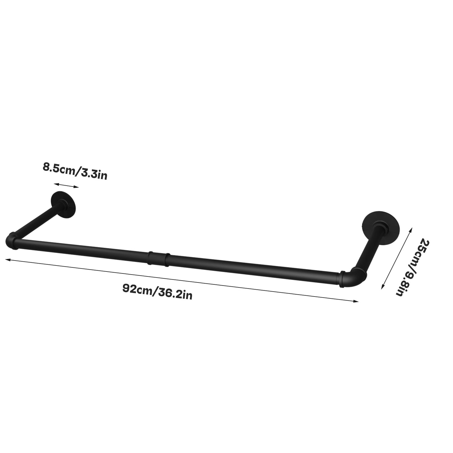 Industrial Pipe Clothes Rail Rack (2)