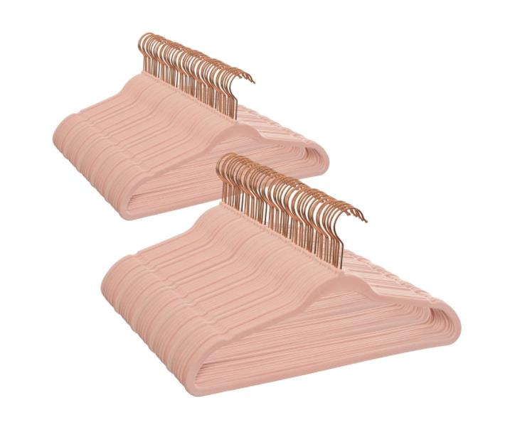 Non-Slip Velvet Clothing Hangers, 200 Pack
