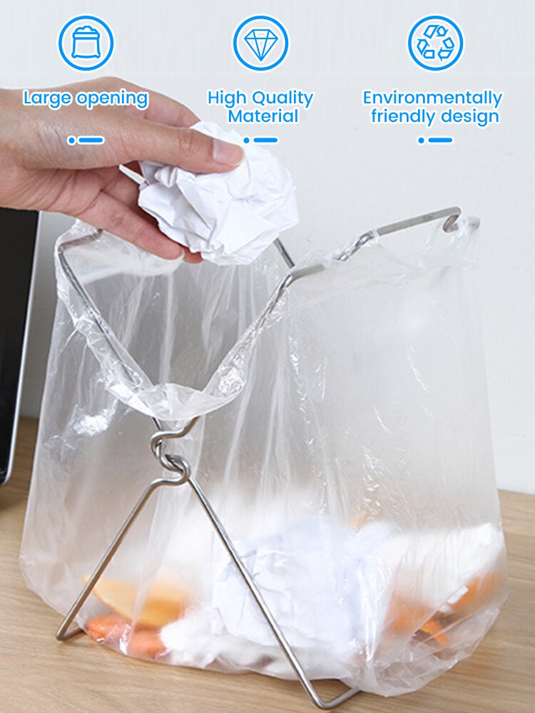 Foldable Counter Trash Bag Stand