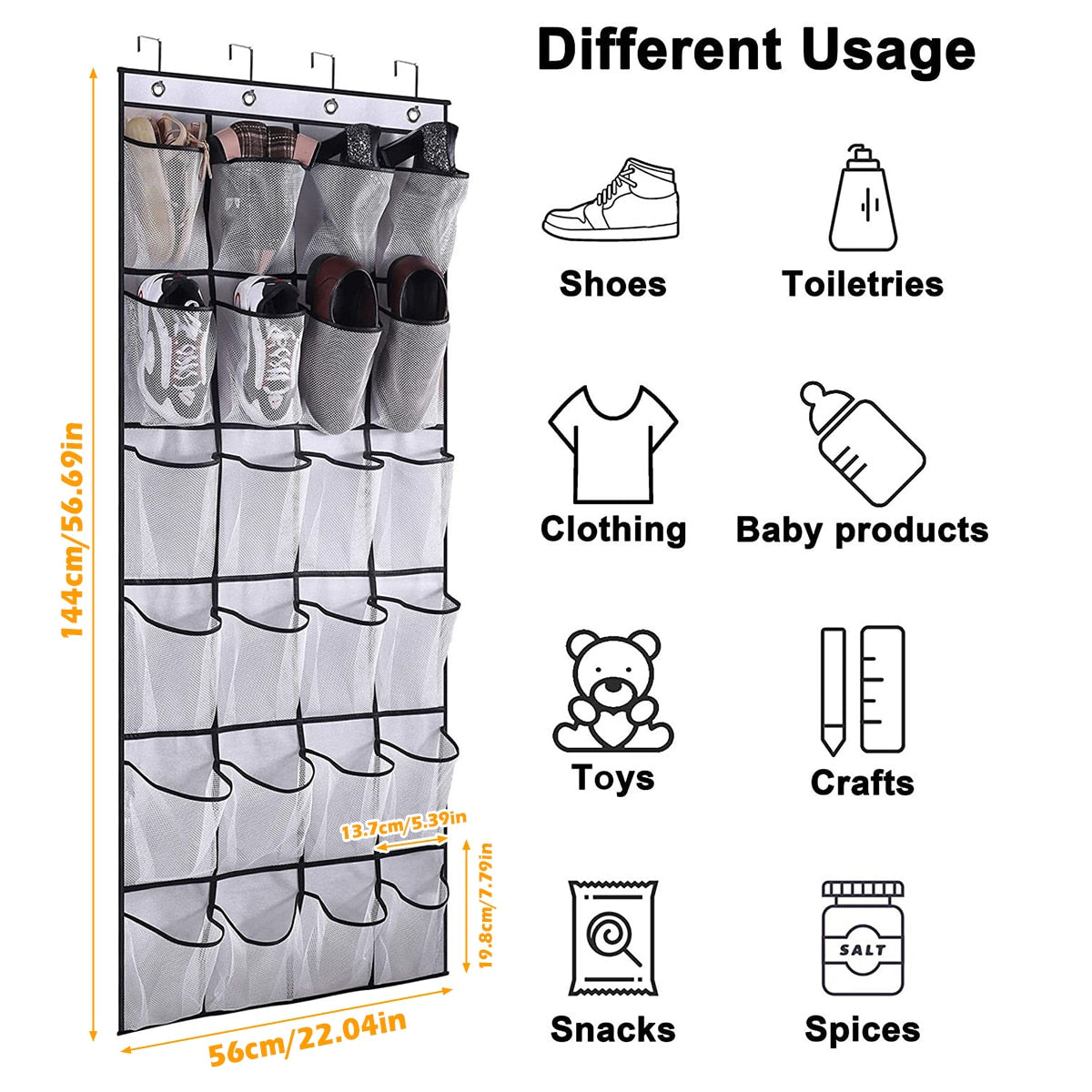 24 Pocket Hanging Organizer