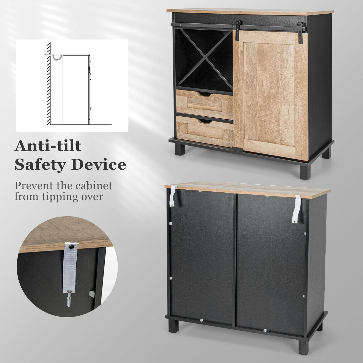 Kitchen Buffet Storage Cabinet