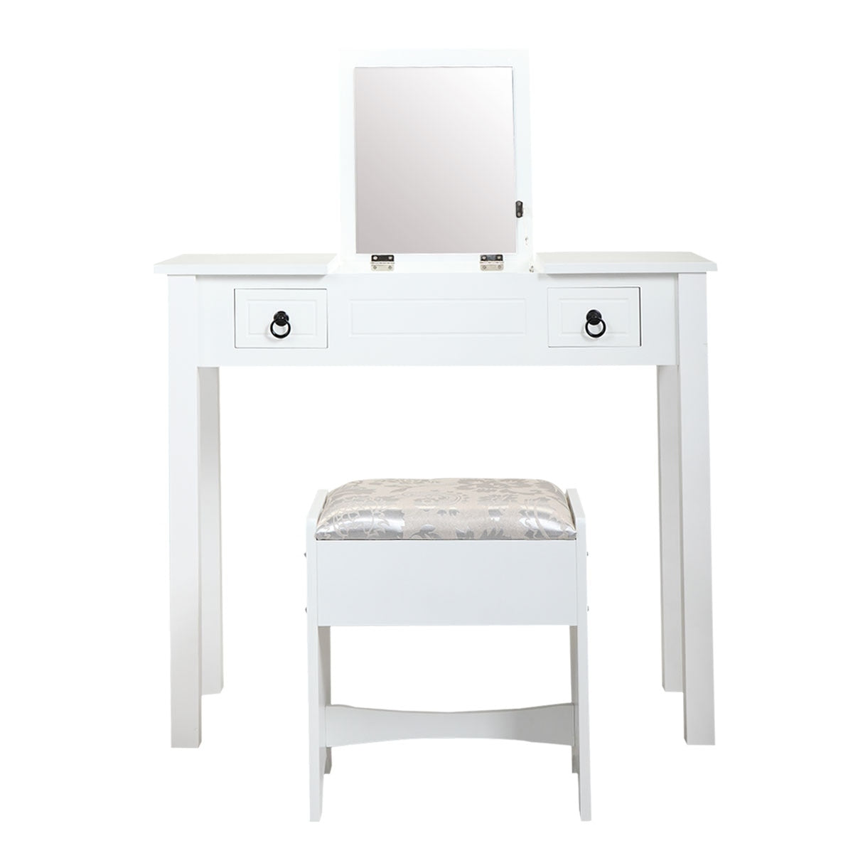 Vanity Table with Cushioned Stool