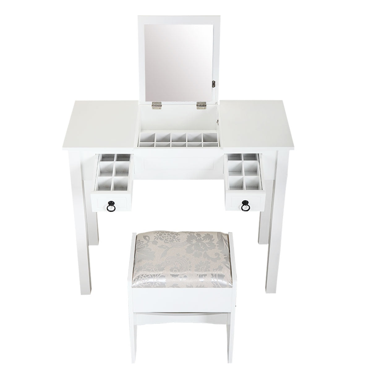 Vanity Table with Cushioned Stool