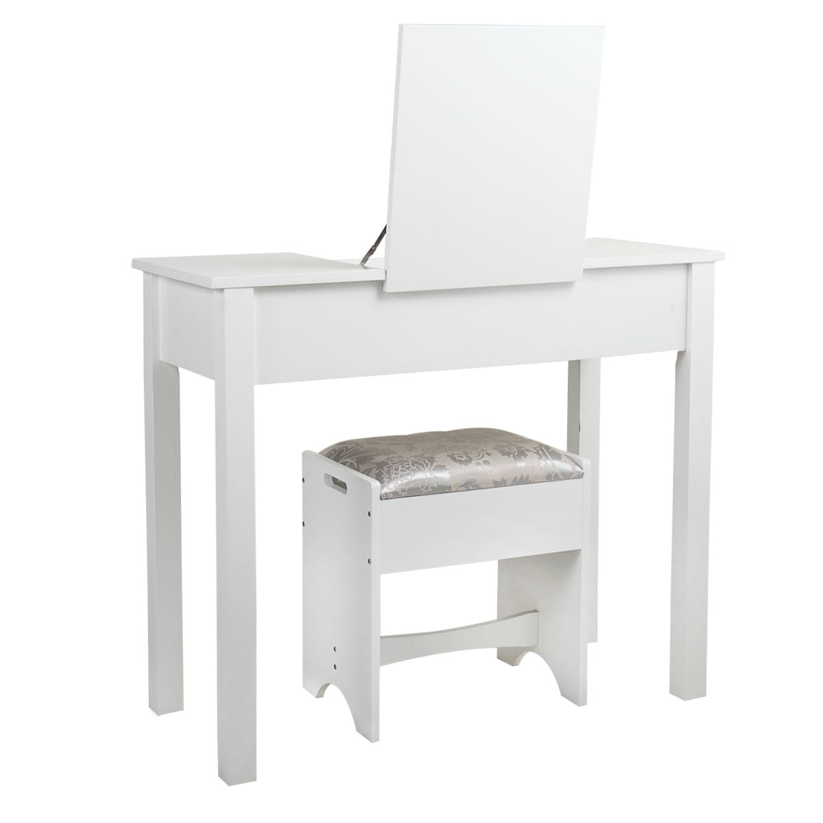 Vanity Table with Cushioned Stool