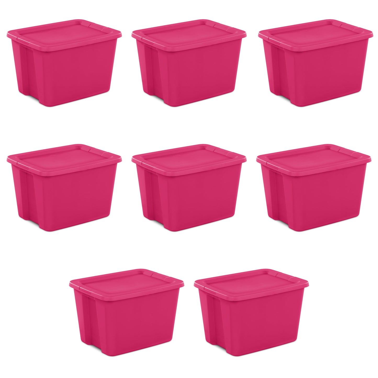 Storage Bin Set, 8 PCS 18 Gallon