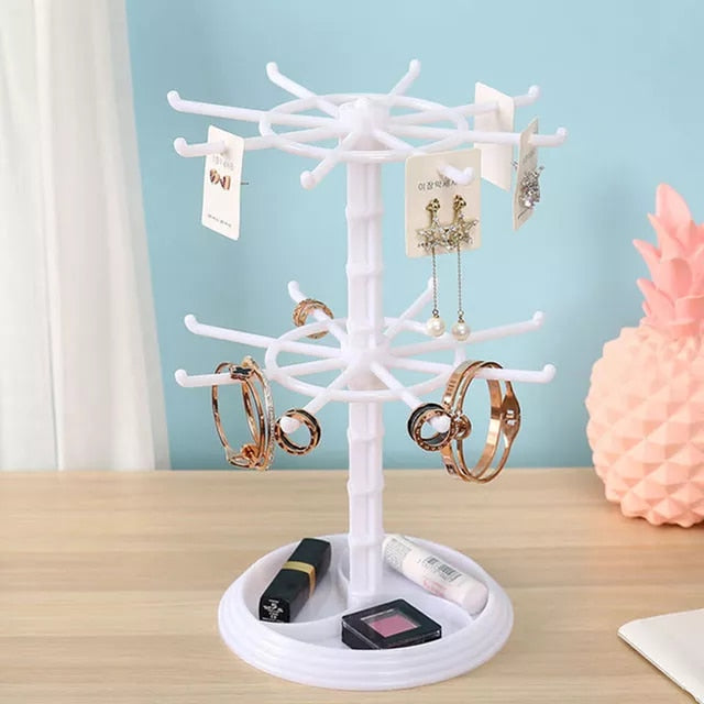 Rotating Earring Jewelry Organizer