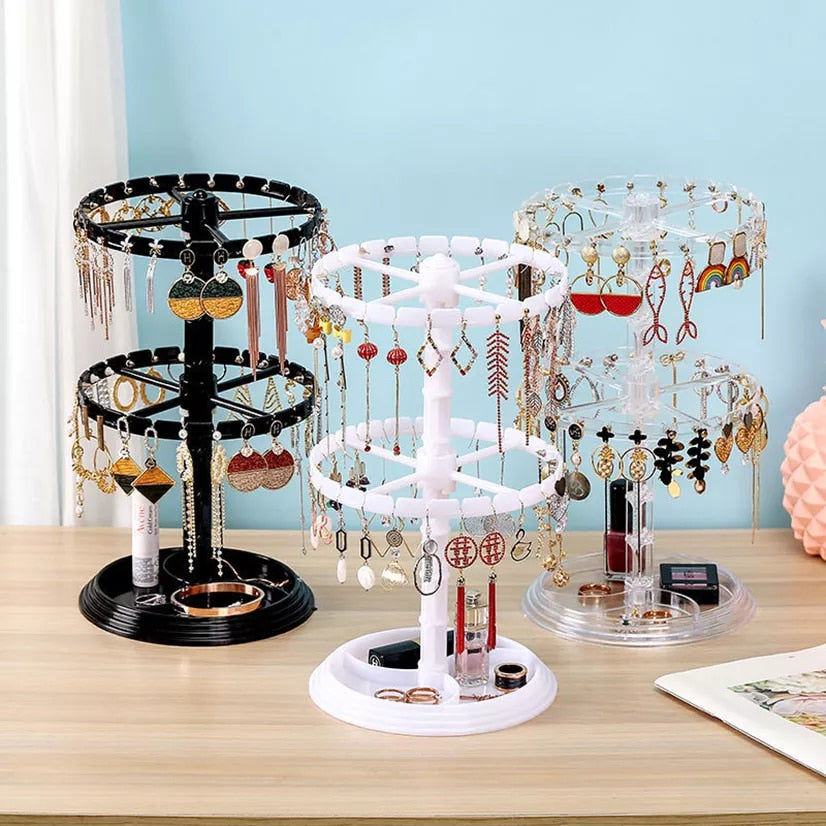 Rotating Earring Jewelry Organizer