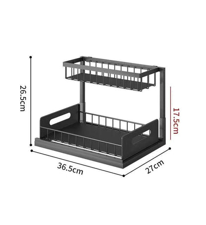 Sliding Cabinet Basket Organizer