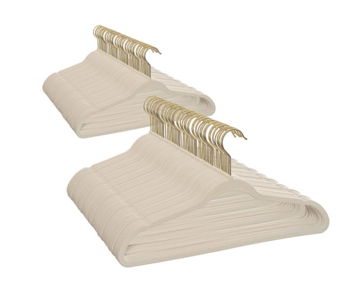 Non-Slip Velvet Clothing Hangers, 200 Pack