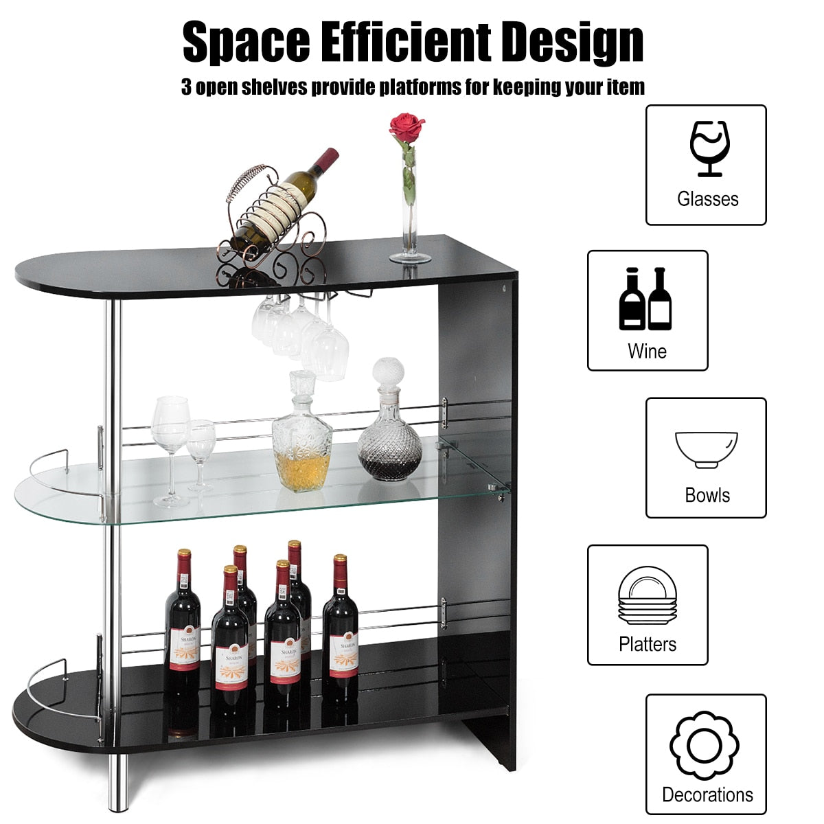 Bar Table Wine Storage