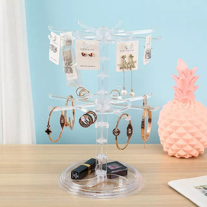 Rotating Earring Jewelry Organizer