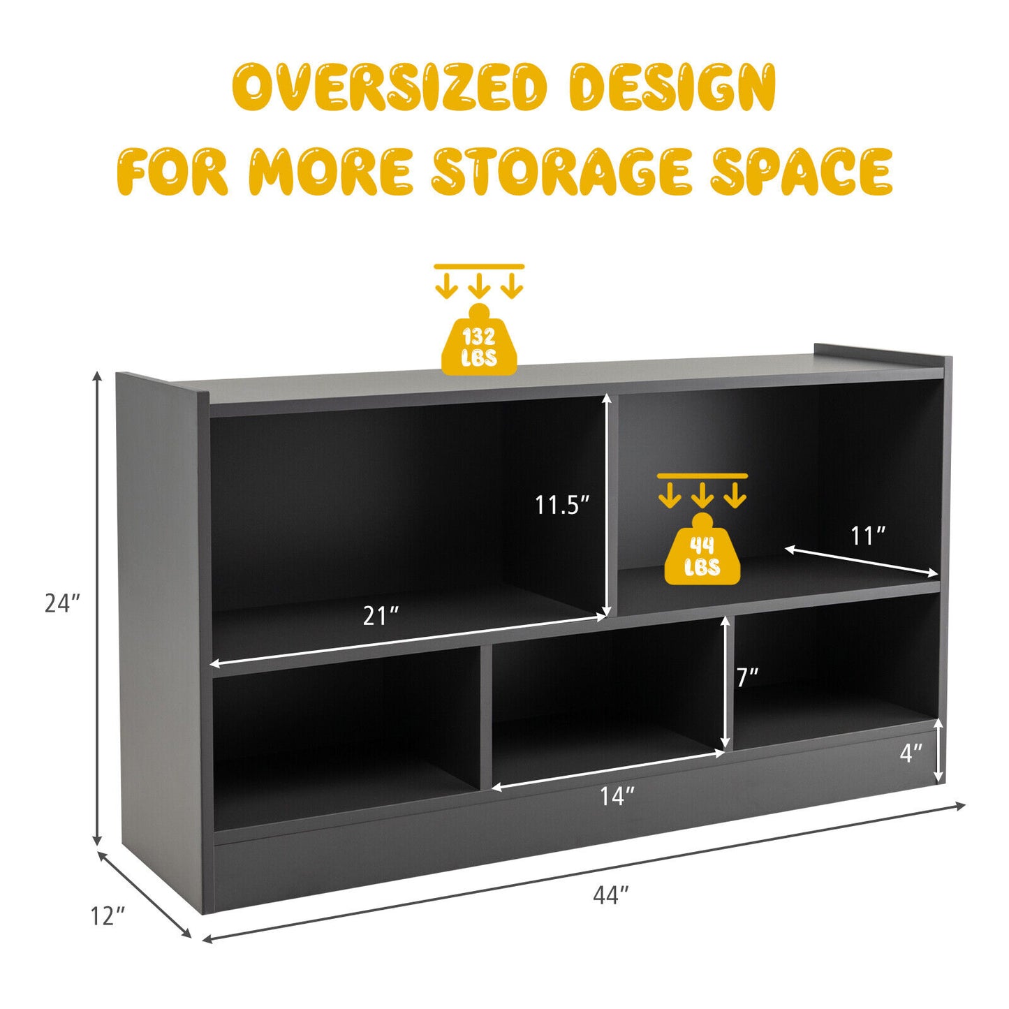 5-Cube Storage Shelves