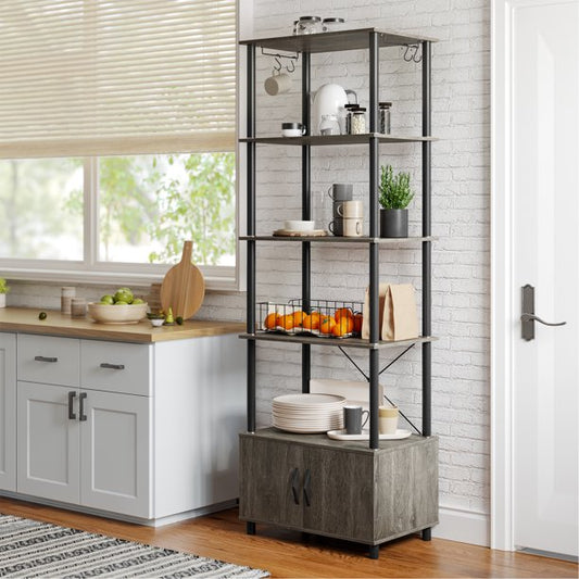 Bakers Rack w/Microwave Stand