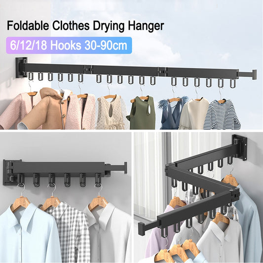 Foldable Clothes Drying Hanger