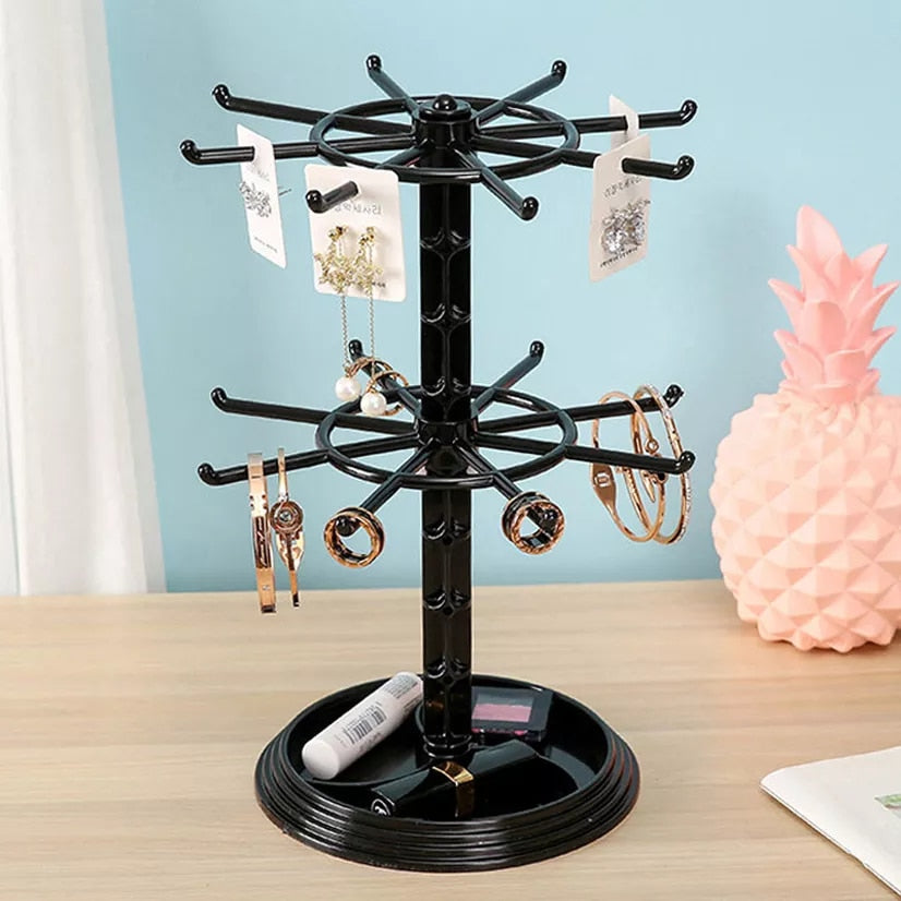 Rotating Earring Jewelry Organizer