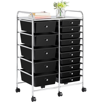 15 Drawer Metal Storage Cart