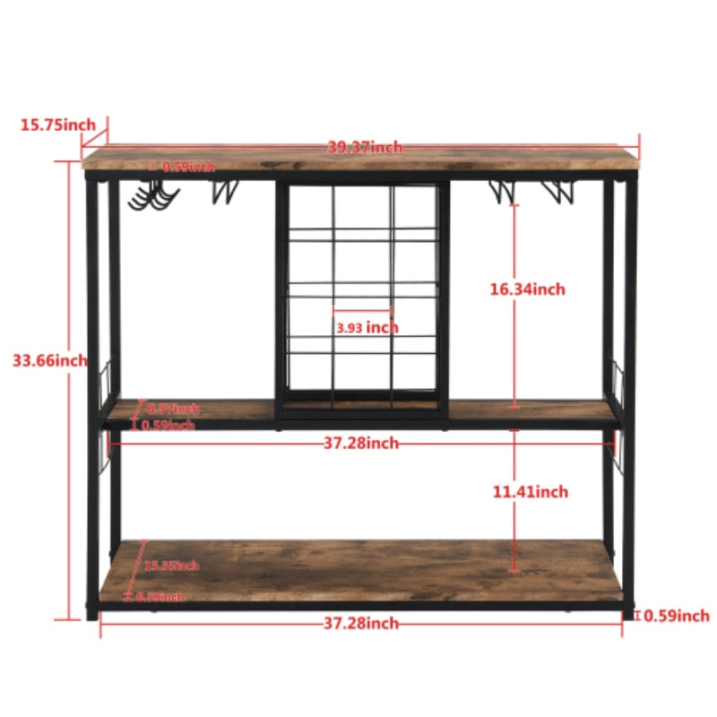 Industrial Wine Rack/Bar