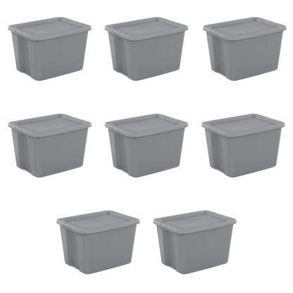 Storage Bin Set, 8 PCS 18 Gallon